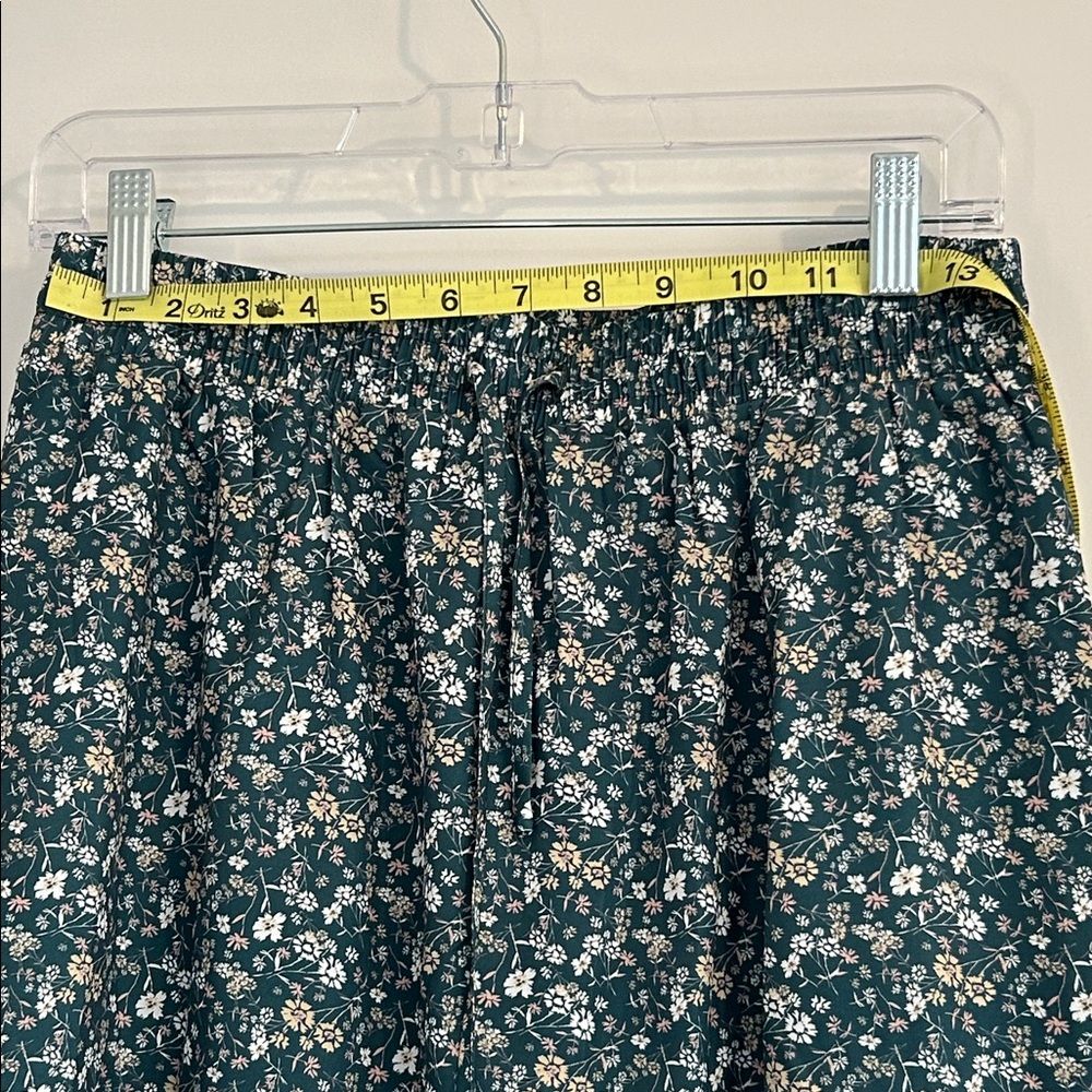 BoHo maxi skirt & sweater lightweight green sweater Floral Prairie skirt Unworn - Picture 5 of 6